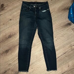 Lucky Brand Women's Dark Blue Skinny Jeans, Ava -Mid Rise